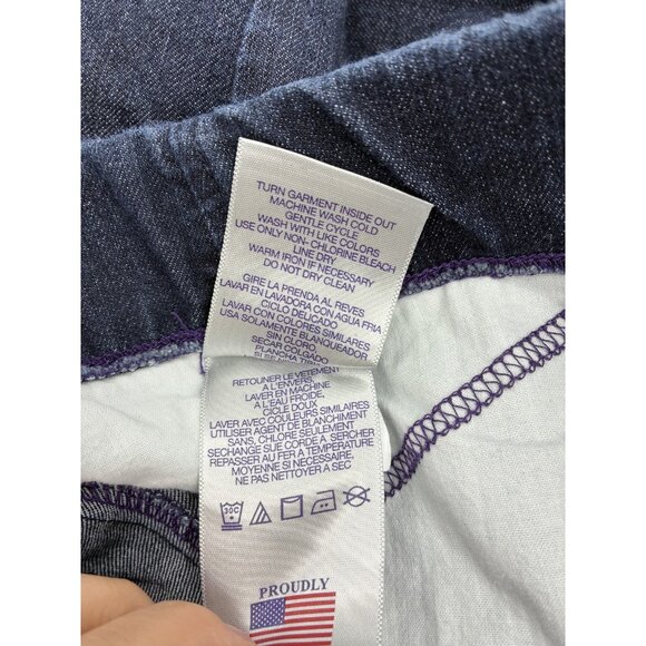 NYDJ Leggings Womens 6 Dark Wash Pull On Stretch Denim Skinny Pants Jeans Look - Picture 6 of 6